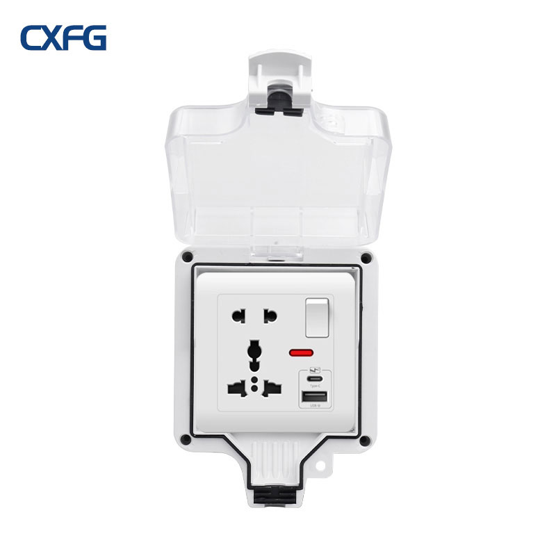 Outdoor Power Adapter Usb C - Wasserdichte Steckdose vom Typ 86, IP66,